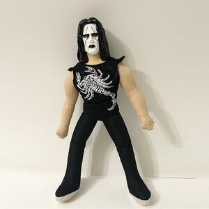 Vintage 1999 WCW Sting 12” Inch Vinyl Plastic Plush Doll WWF WWE NWO